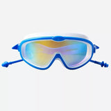 Blue & White Anti-Fog UV Protection Leakproof Swim Goggles for Kids, 7–15 Years