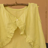 Mamarill Girls Yellow Cotton Top With Pant