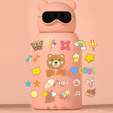 Little Surprise Box,DIY sticker Pink Specsy Ted Kids Water Botter, 500 ml