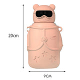 Little Surprise Box,DIY sticker Pink Specsy Ted Kids Water Botter, 500 ml