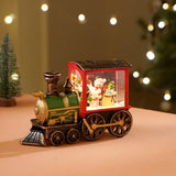 Little Surprise Box Mini Santa Mini Train with LED Light and Music Christmas Table Decor & Gift option