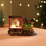 Little Surprise Box Mini Santa Mini Train with LED Light and Music Christmas Table Decor & Gift option