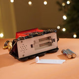 Little Surprise Box Mini Santa Mini Train with LED Light and Music Christmas Table Decor & Gift option