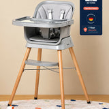 Growgether ORBIT 4-in-1 High Chair| 6-36 Months (Up to 15 kg) Grey | 1 Year Warranty