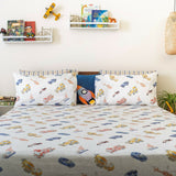 Zookeeper Chasing Cars And Clouds Bedsheet And Shams Set