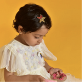 Little Pink Llama Guiding Star-Red-Hair Clip