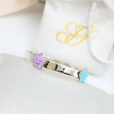Stars Silver Baby Bangle