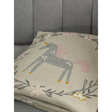 Favori Cotton Knitted Unicorn Design Blanket With Sherpa For Kids