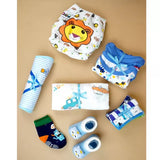 LSB 22pcs Super cute Blue Home Newborn Hamper /Gift Box for Baby, 0-6 months