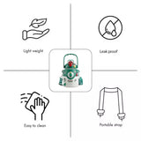 Little Surprise Box,DIY Tree, White Satinless Steel Christmas Water Bottle for kids, 850ml