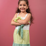 Mamarill Girls Meadow Mist Color Block Dress