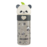 Little Surprise Box,Grey Panda Head Stainless Steel Thermos Water Bottle, 350 ml