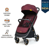 Loopie Hop Stroller Infant Seat Insert (Maroon Mulberry)