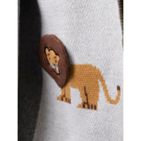Favori Baby Blanket Jungle Safari Design With 3D Elements, 100% Cotton Knitted