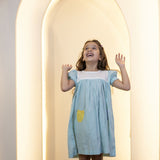 Mamarill Girls A Light Mint-Green Frock