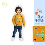 Boys Customised Playground Sweater - Mustard