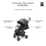 Growgether GOLITE Travel Cabin Compatible Lightweight Stroller| 0-4 Years (Up to 22 kg) - Grey