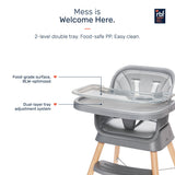Growgether ORBIT 4-in-1 High Chair| 6-36 Months (Up to 15 kg) Grey