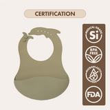 Dodo Baby Silicone Catch-All Bib Green