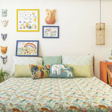 Zookeeper Forest Echoes Bedsheet And Shams Set