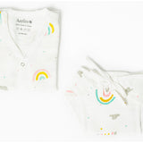 Aariro Jabla & Nappy Combo (4 Pcs) - Follow the rainbow (0-3 Months)