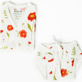 Aariro Jabla & Nappy Combo (4 Pcs) - Wild Floral (0-3 Months)
