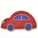 Little Pink Llama Happy Wheels-Red- Brooch
