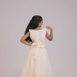 Di & De Premium Handloom Ethnic Sleeveless Top & Skirt