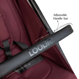 Loopie Hop Stroller Infant Seat Insert (Maroon Mulberry)