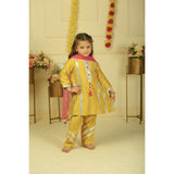 Pankhuri By Priyanka Musturd Yellow Suit Set
