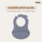 Dodo Baby Silicone Catch-All Bib Blue