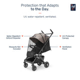 Growgether GOLITE Travel Cabin Compatible Lightweight Stroller| 0-4 Years (Up to 22 kg) - Beige | 1 Year Warranty