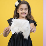 Mamarill Girls Chic Bow Tunic Is A Chic Black Dress With A Distinctive White Bow Accent On The Chest.