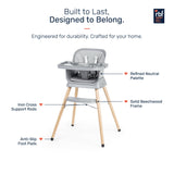 Growgether ORBIT 4-in-1 High Chair| 6-36 Months (Up to 15 kg) Grey