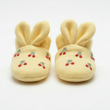 Bunny Booties | Yellow Embroidered