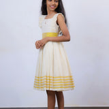 Di & De Premium Handloom Kasavu Frock