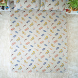 Zookeeper Chasing Cars And Clouds Bedsheet And Shams Set