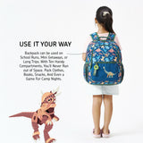 Zookeeper Dinosaur Kids School Backpack For Boys & Girls Age 5–7 Years