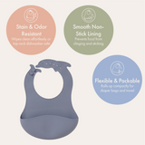 Dodo Baby Silicone Catch-All Bib Blue