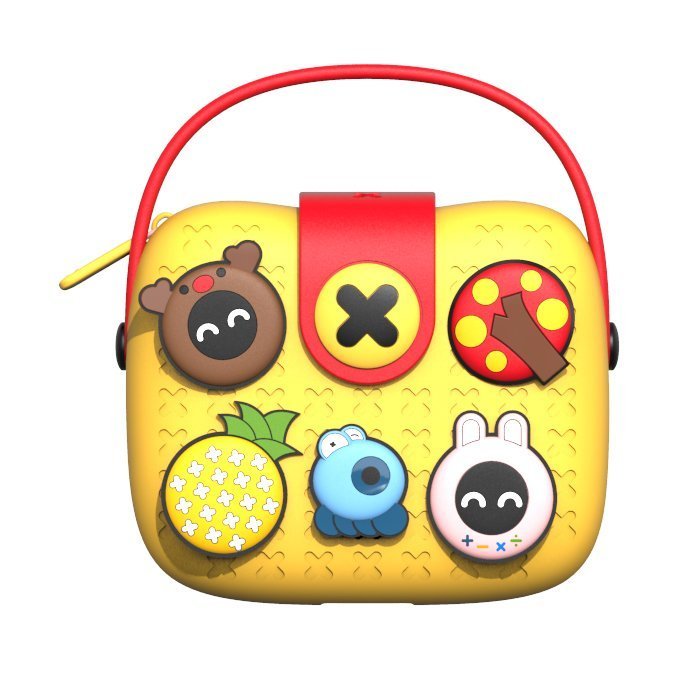 Little Surprise Box,Ornate Yellow Fashion Mini Trinket Purse with Handle and Sling Strap