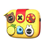 Little Surprise Box,Ornate Yellow Fashion Mini Trinket Purse with Handle and Sling Strap