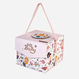 LSB 16pcs Pink Mermaid Newborn Hamper/Gift Box for Baby Girl, 0-6 months
