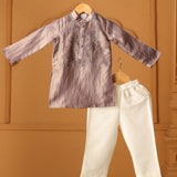 Casa Ninos Amethyst Pintuck Kurta Set