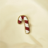 Little Pink Llama Candy Cane-Brooch