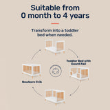 Growgether APEX 4-in-1 Convertible Crib for Baby