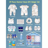 LSB Newborn Baby Boy Wooden Nautical House Gift Hamper (0-12 months)