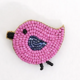 Little Pink Llama Bird-Hair Clip-Pink