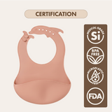 Dodo Baby Silicone Catch-All Bib Pink