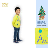 Boys Customised Christmas Sweater - Yellow