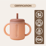 Dodo Baby Silicone Sippy Cup Brown